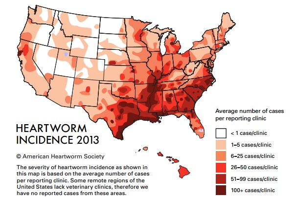 Heartworm Map